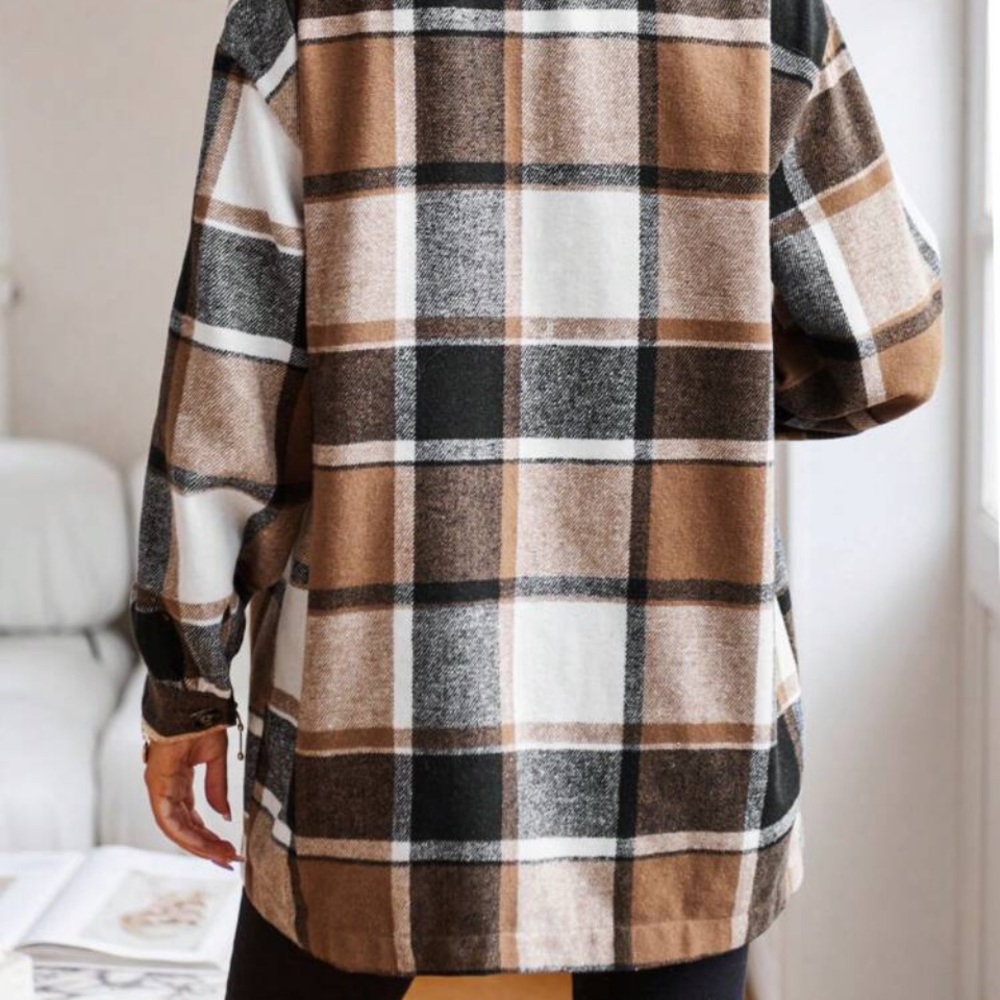 New plaid button down flannel jacket - Picture 6 of 6